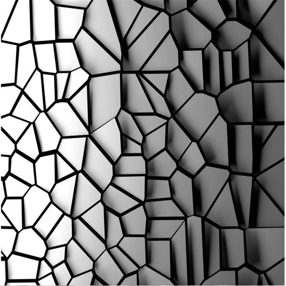 Nya tapeter 3D Cement Wall Geometric Building Space Expansion Photo Wall Målning Abstrakt Art Papel de Parede Wallpaper