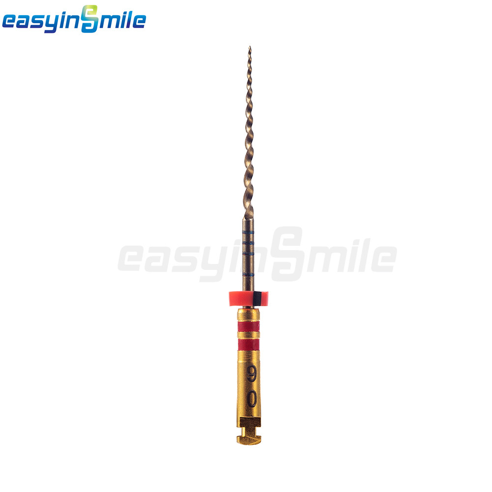 EasyInsMile 6file/Pack Dental Rotary Files x3-Pro Gold Taper NITI Эндодонтические файлы Двигатель Используйте файлы 21/21/11 мм гибкий