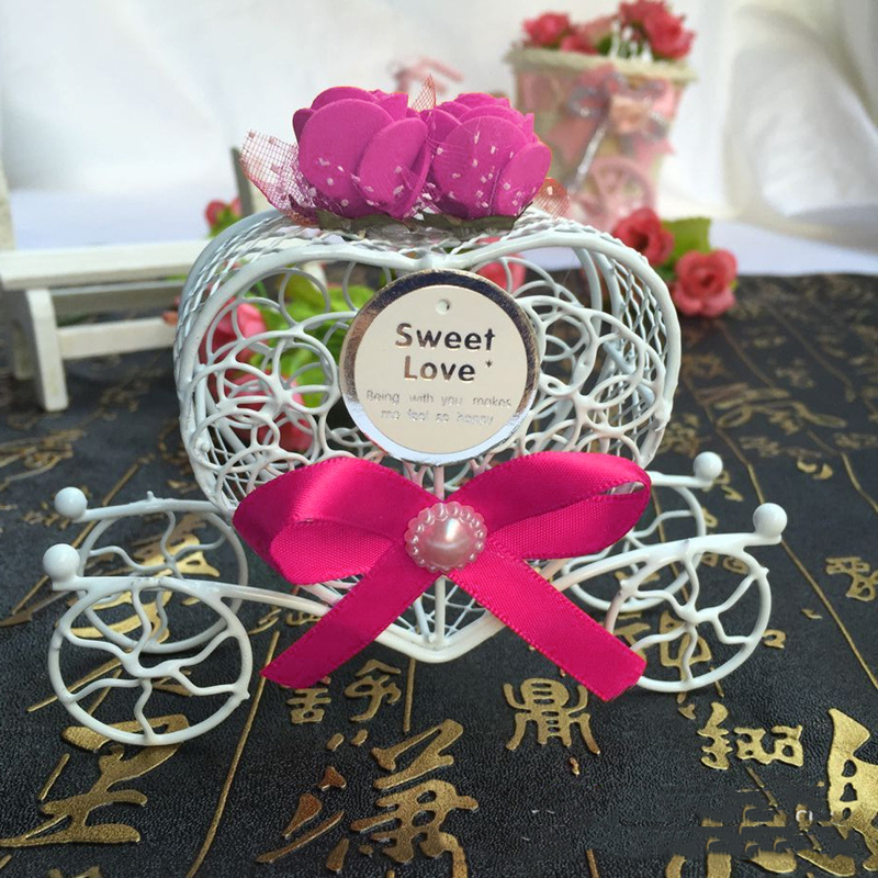 Cinderella Carriage Candy Chocolate Boxes Birthday Wedding Party Favour Wholesale