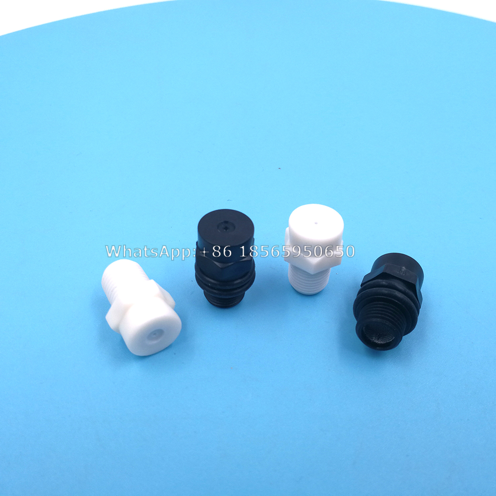 Niederdruck Fe 1/8 Männlicher Gewinde Niederdruck Plastik-Nebeldüse Nebel für Terrarium-Anti-Drip-Geräte mit 6/8-mm-Stecker