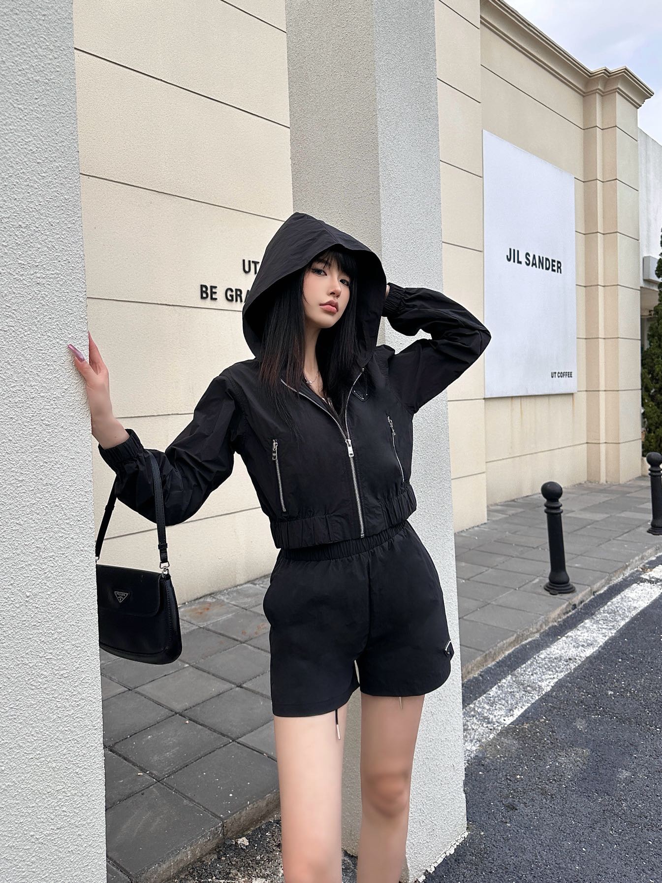 Original Women`s casual dress Summer Fashion explosion Designer clothing recycled nylon short sleeve triangle logo sexy dress Stretch tight mini skirt