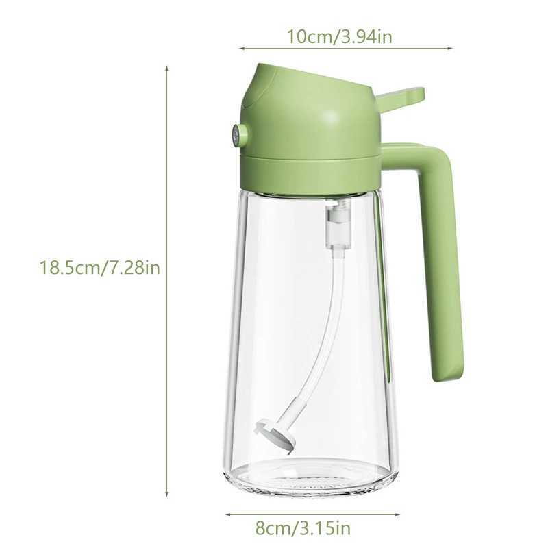 Andra köksmatbar 470 ml olivolja dispenser dimma munstycksolje sprayflaska Dual syfte dispenser för matlagning kök sallad grillverktyg yq2400408