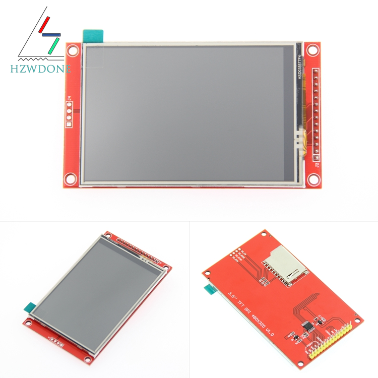 LCD -skärmmodul TFT 3.5inch SPI Serial 480 x 320 ILI9488 HD Elektroniska tillbehör med ILI9488 Driver Chip
