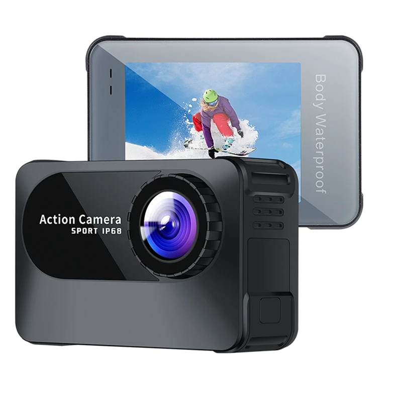 Kameror 4K 1080 HD WiFi Action Camera 2,0 tum skärm 10m 150D undervattens kroppsvattentät kamera hjälmvideoinspelning kamera
