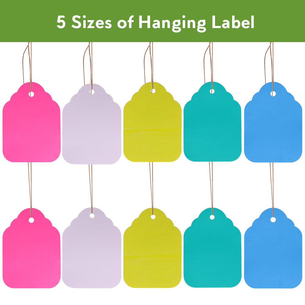 Of 5 Sizes And With Rope Hanging Labels Plastic Waterproof Durable Flowers Garden Potted Herbs Plant Label Tag