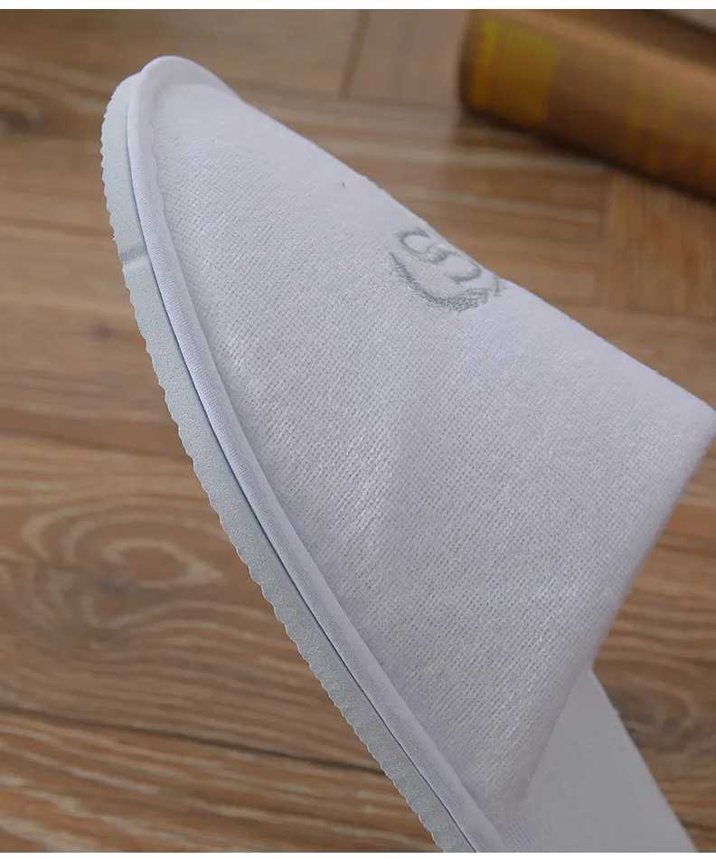 Slipper /lote branco Terry Fleece Men Women Homen Kids barato Disponíveis de hotéis de algodão Slides de algodão Hospitalidade de viagens de viagem em casa 2449