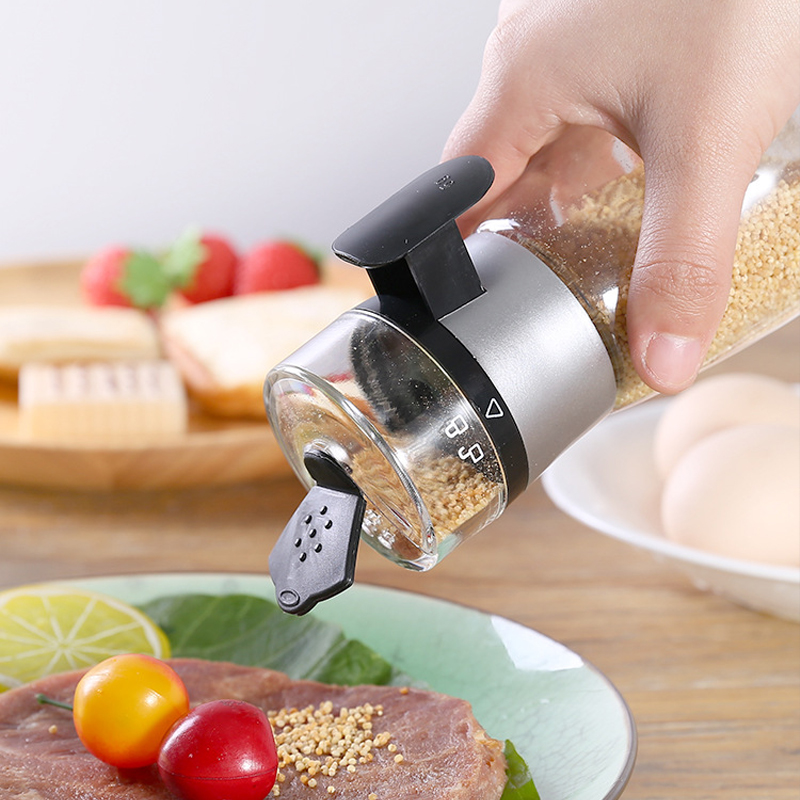 Cozinha Push Push Salt Dispensador Shaker Spice Shaker Spice Jar jar