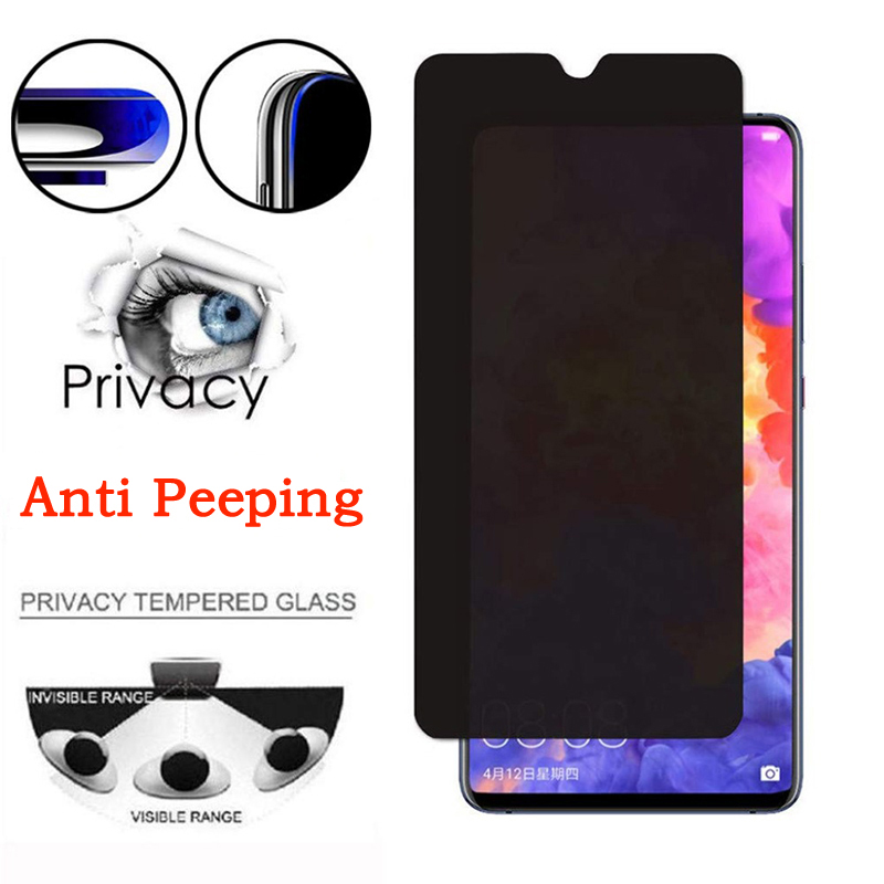 3D Sekretess Tempererad glas för Lenovo Z6 Lite Pro Youth FLIM Anti-Spy Screen Protectors för Enovo Z5S K6 Njut av K10 Plus Obs