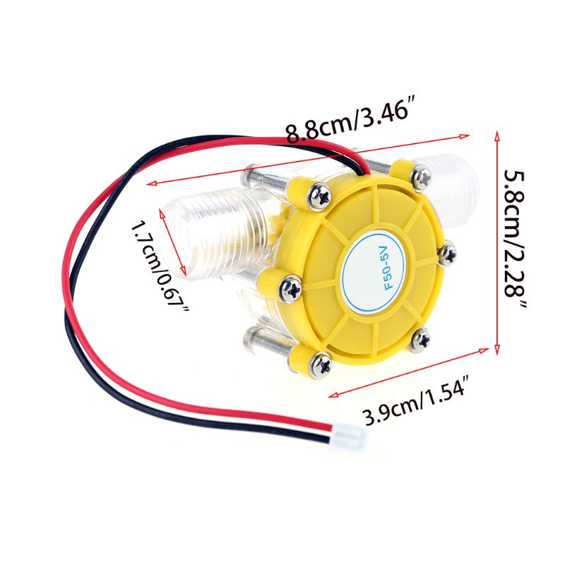 Hydroelektrisk generator för DC 5V/12V/80V mikrohydrovatten för turbingenerator för lysande dusch, LED -duschdispla