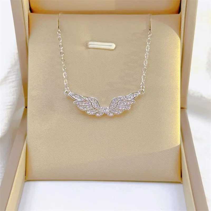 Colliers pendants à la mode rétro luxueuse bijoux blanc joadrie ange Collier exquis et en acier inoxydable personnalisé Kravik Chainq