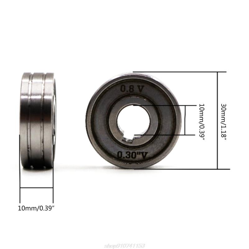 전문 미그 와이어 피드 롤러 휠 v knurled 가이드 피더 용접 0.6/0.8/1.0mm 산업 등급 My24 22 Dropship