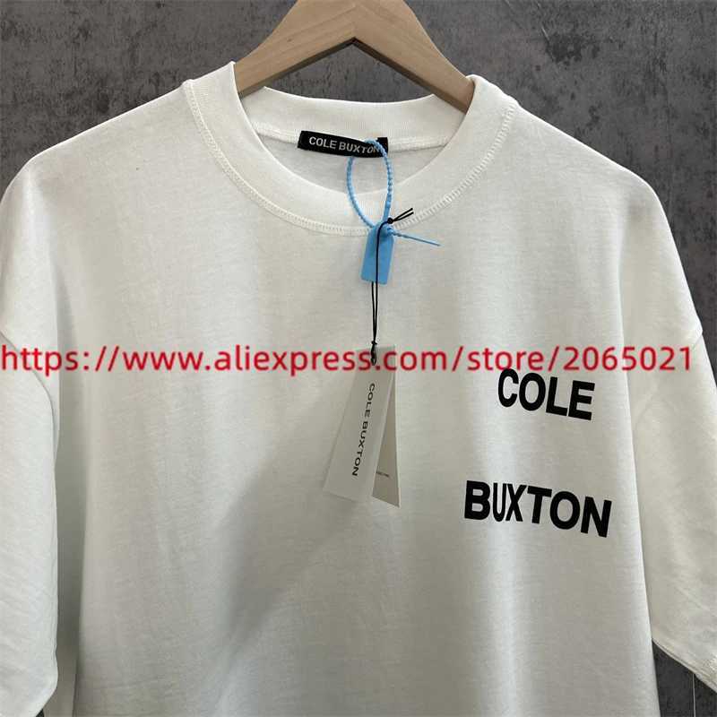 Men's T-Shirts Cole Buxton T-SHIRT Men Women Cole Buxton Tee Tops High Quality Short Sleeve J240409