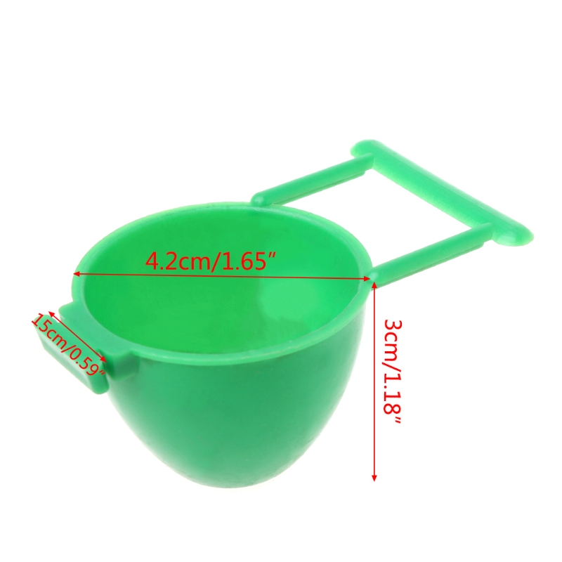 Bird Parrot Feeder Fruit Egg Container Holder Cage Hanging Pet Bird Supplies HX6D