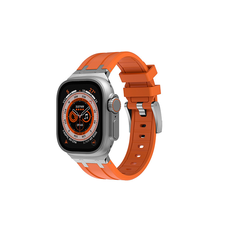 Anwendbar für AppleWatch78Se Ultra2 Apple Watch Flüssigkeit Silikongurt 38 40 41 mm
