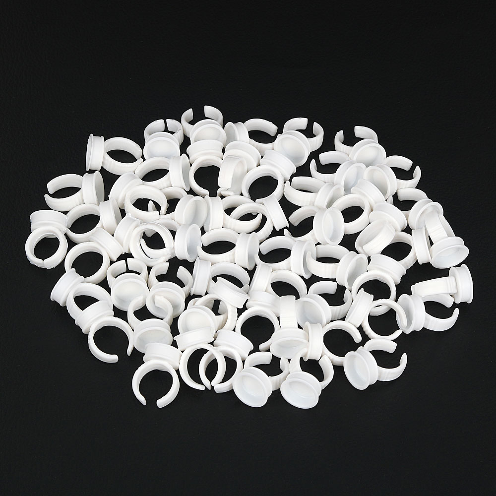 Disposable Tattoo Ring Ink Cup Holder S M L Divider Pigment Cup Container Eyebrow Lip Permanent Makeup Tattoo Accessories