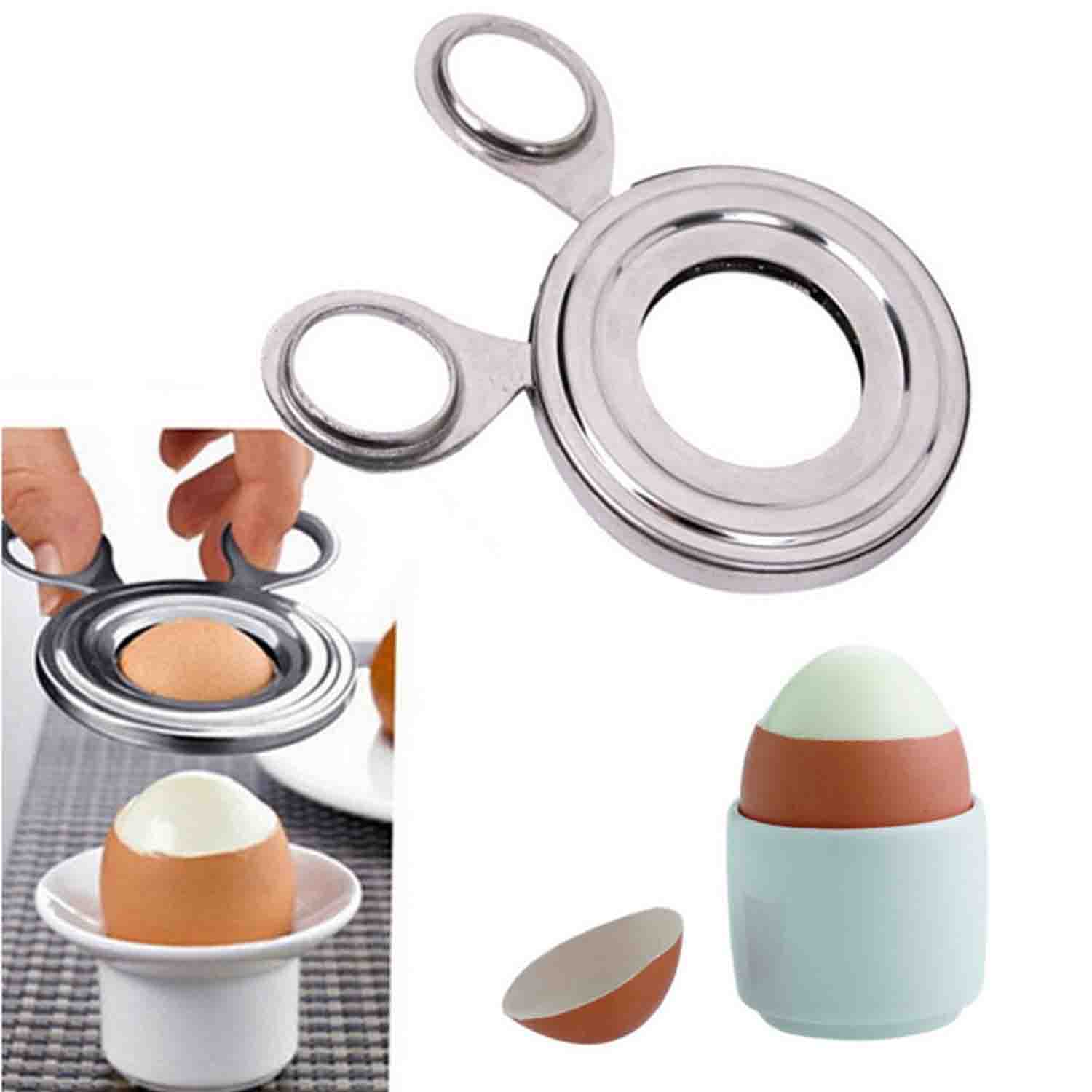 HERRAMIMTA MULTIFUNCIONALI PARA BATIR HUEVOS, UNTENILIO PARI ABRIR HUEVOS, TIJERAS, REBANADA DE ACERO inossidabile, Separador de Huevos, Accesorios de Cocina