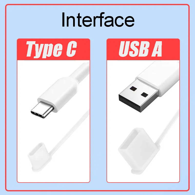 Verliesbestendig USB Type C Kabelstof Stop Deksel met touw Universele Type-C USB C C-kabelhoes beschermer voor 10A 7A 6A 5A Gegevenskoord