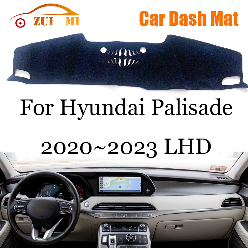 Zuimi-Cubierta Para Salpicadero de Coche, Alfombilla Para Hyundai Palisade 2020 ~ 2023, LHD, RHD, Parasol