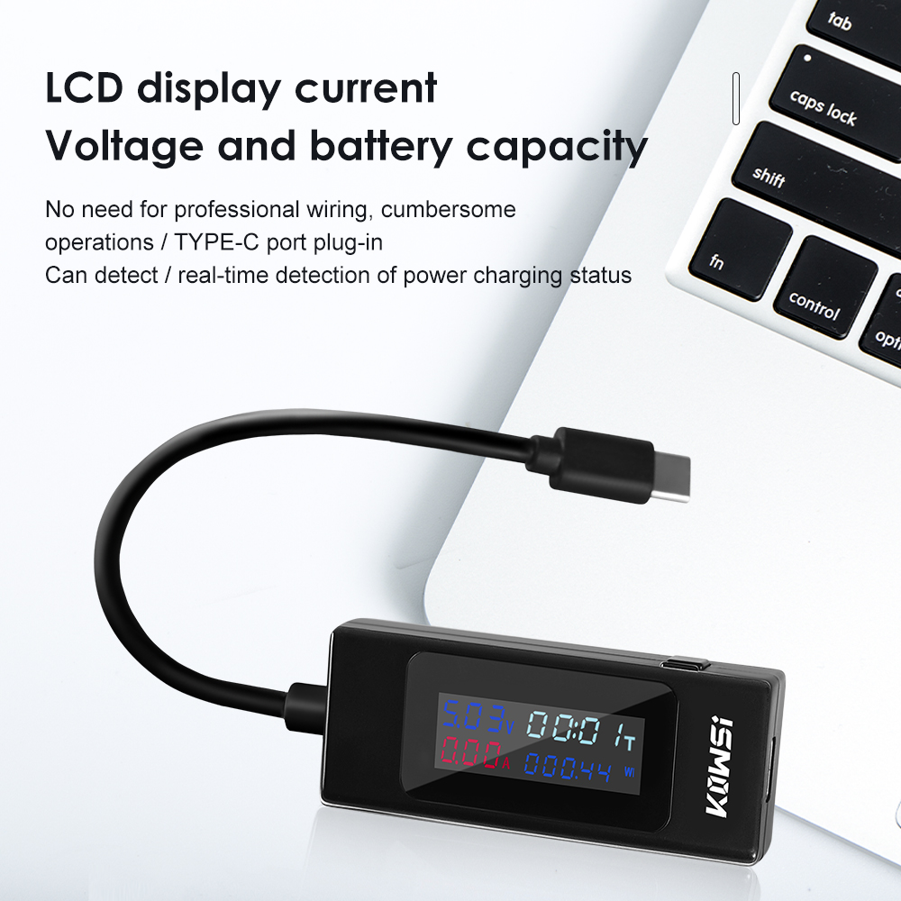 DC4-30V 6,5A Miernik mocy Rzeczywisty pomiar mocy LCD Wyświetlanie napięcia i monitorowanie prądu dwukierunkowe miernik mocy