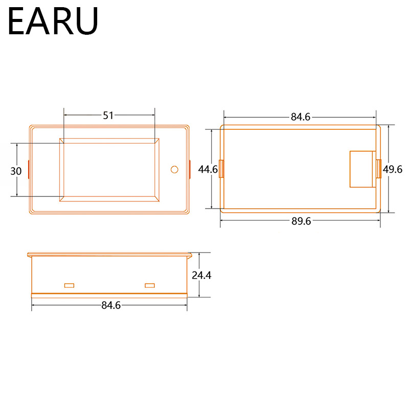 20A 100A AC 80-260V DC 6.5-100VデジタルLEDディスプレイ電圧計量計ワットメーター電源エネルギーメーター12V 24V 110V 220Vボルトテスター