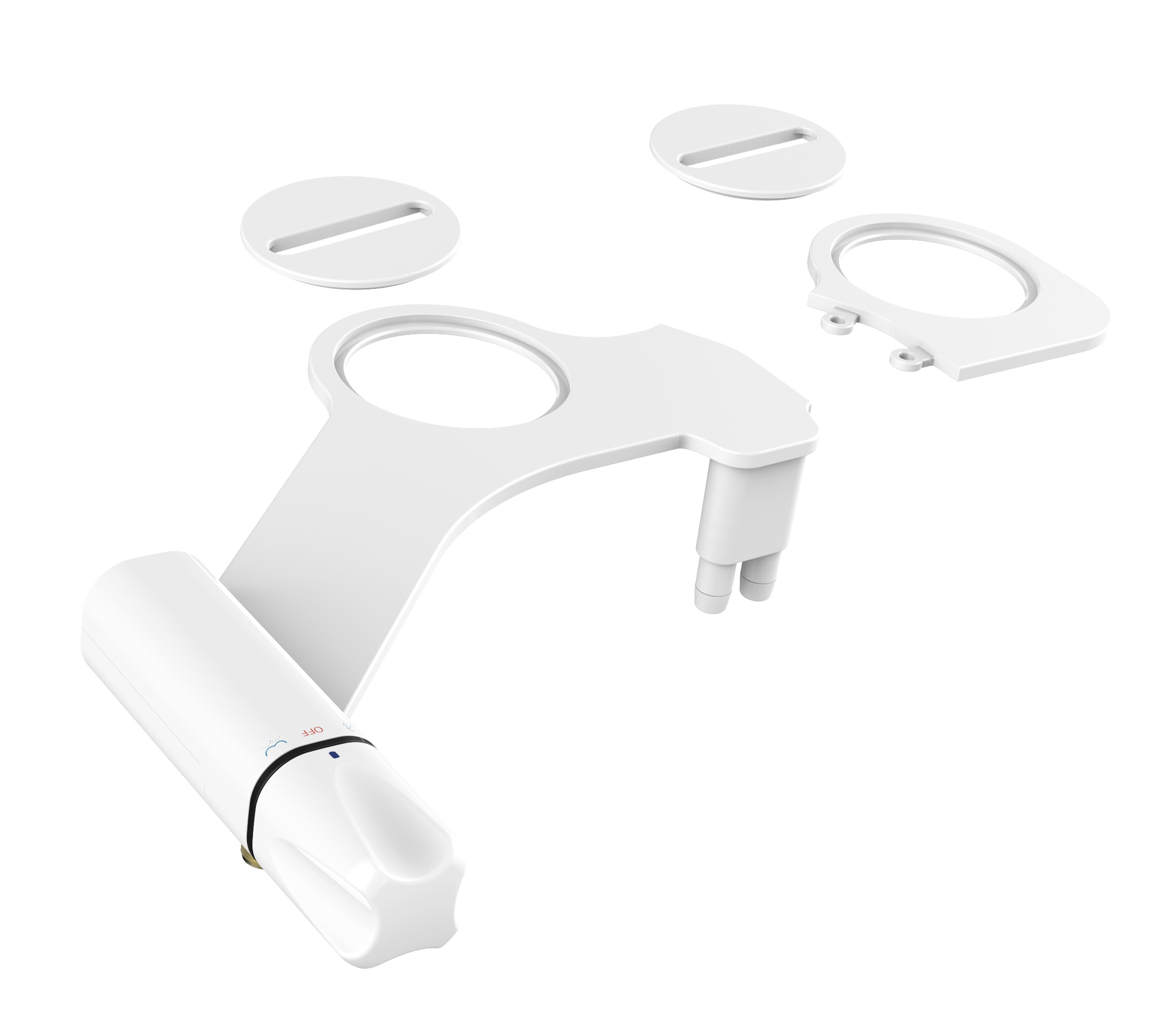 Attachement à la bidet Silaire de toilette Ultra-Slim Fixation Double Bulle Bidet Pression de l'eau Ajustement Asséré non électrique Spraye Europe RU