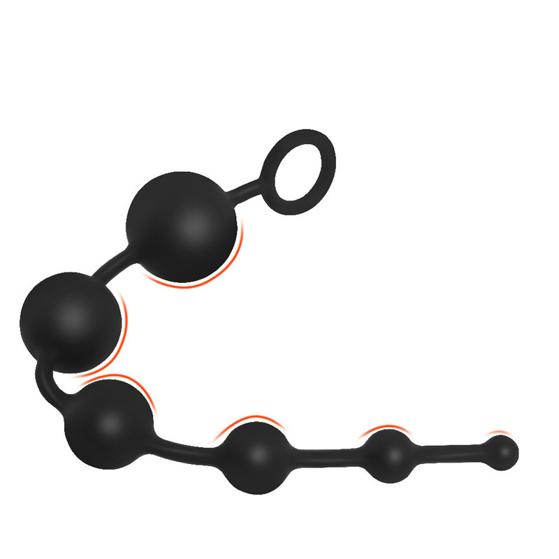 最大7 cmビッグボールリキッドシリコンアナルバットプラグソフトビーズマッサージ肛門膣刺激性おもちゃ男性男性ゲイマスターベーションアダルト製品