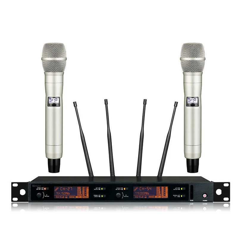 Microfones SKM8 True Diversity Digital Wireless Microphone Professional Performance System MIC Digital Pilot System 500-820MHz 240408