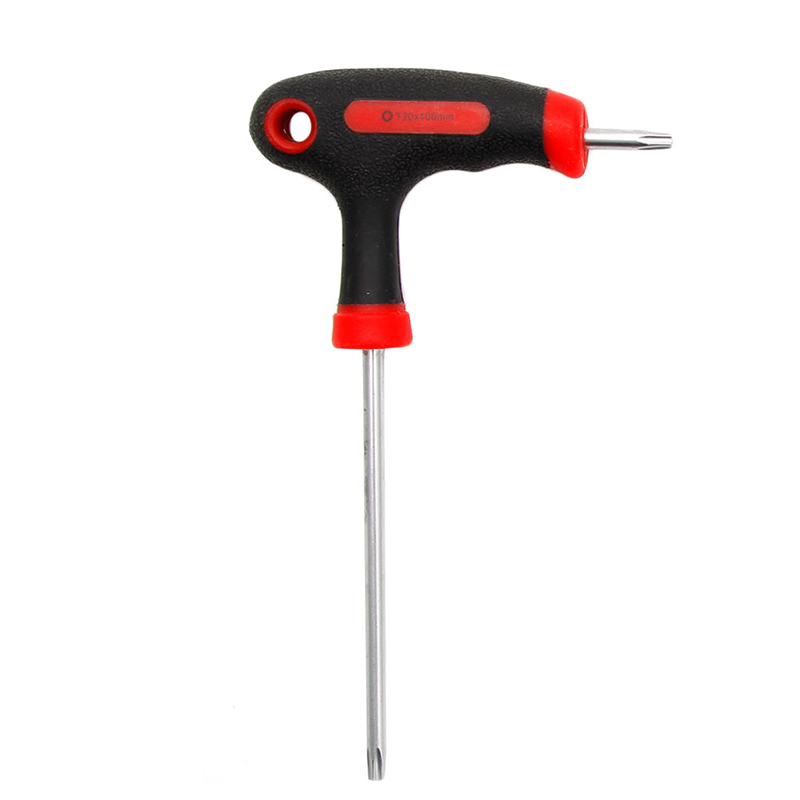 Mango en t torx y llave Allen zeshoekige destornillador Herramienta de controlador t10/15/20/20/30/30 29EA