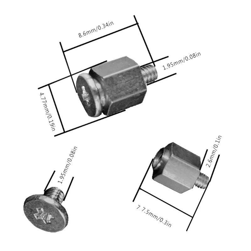 Lock Hand Mounting Kits Stand Off Screw Hex Nut for ASUS M.2 SSD Motherboard