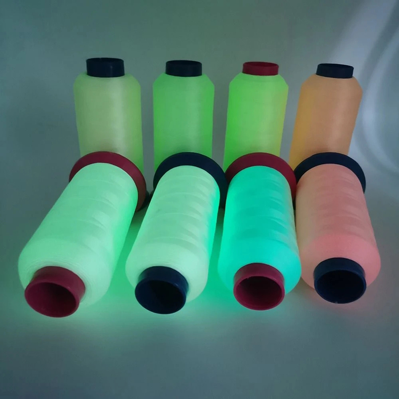 1000 yards luminosos fios de bordado brilho no escuro Cross Diy Diy Costura de costura Acessórios da linha de costura Frea leve fluorescente