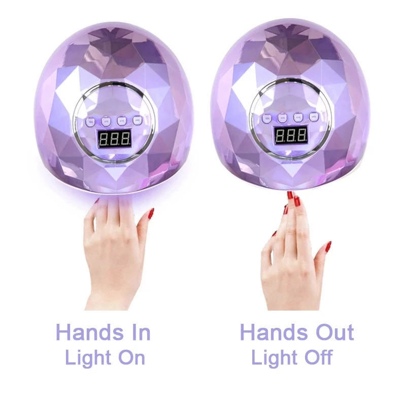 Moulures Nouvelles lampes LED UV 78W Manucure de séchoir à ongles professionnels pour tous les ongles en gel Polissant lampe à séchage rapide avec capteur intelligent de la minuterie