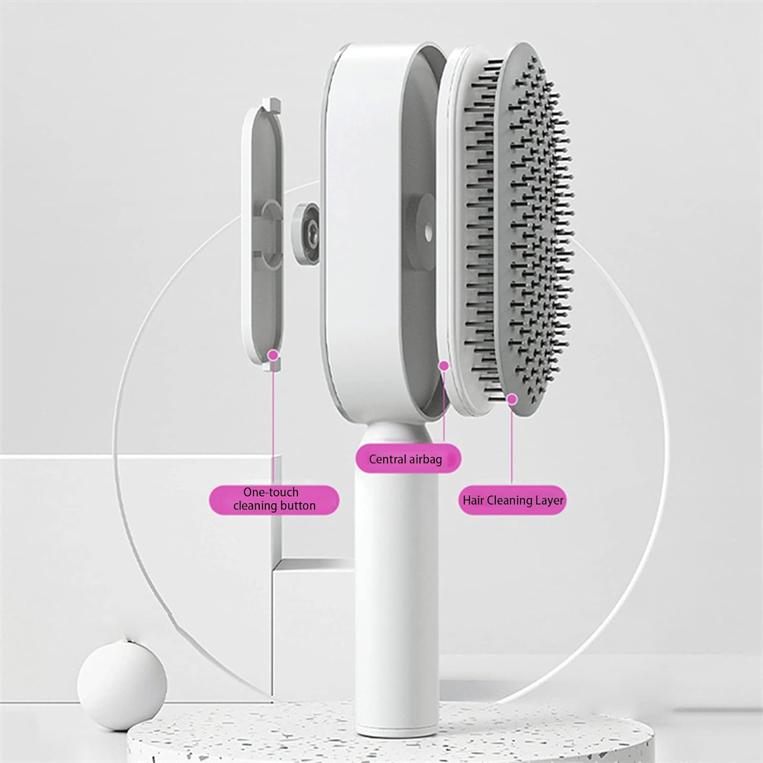 3D Air Cushion Massager Habit Hair For Men and Women Self -Ofuring Hair Brush Mokra lub sucha pielęgnacja włosów dla kobiet niezbędna