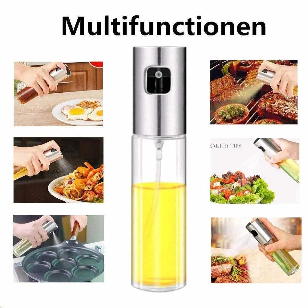 Other Kitchen Dining Bar Oil spray 100ml transparent vinegar bottle water distributor spray bottle for outdoor barbecue indoor kitchen yq2400408