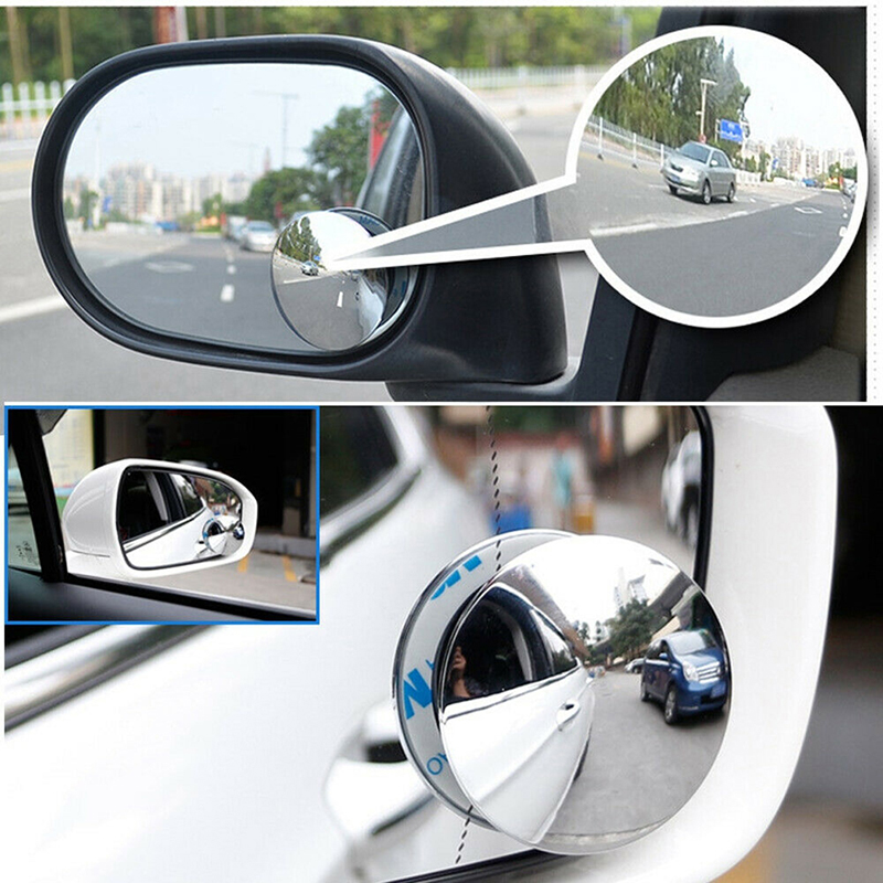 2/Frame rotondo convex Convex Blind Spot Specchio Sicurezza Guida a 360 ° ad angolo largo 360 ° Retrovisore trasparente specchio specchio specchio specchio