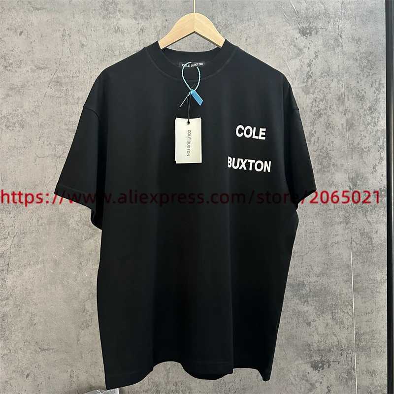 Men's T-Shirts Cole Buxton T-SHIRT Men Women Cole Buxton Tee Tops High Quality Short Sleeve J240409