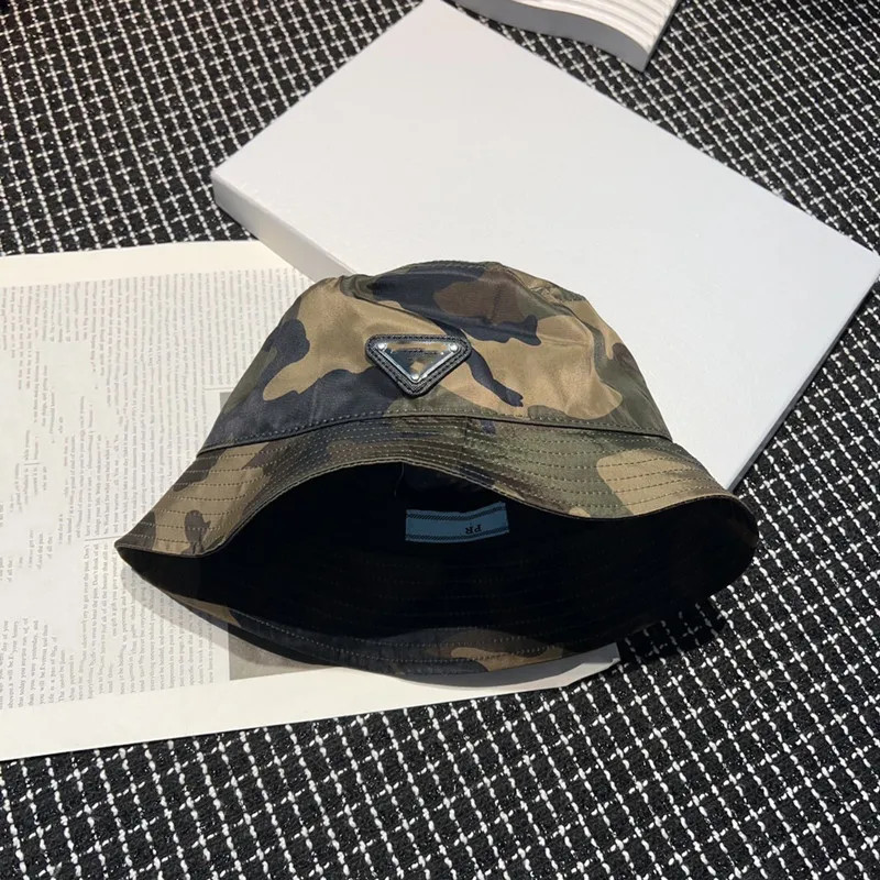 Luxury Bucket Hat Designer Cap Camouflage Fisherman's Caps Green Mix Color Letter Sun Hats For Men Women Temperament Match Style