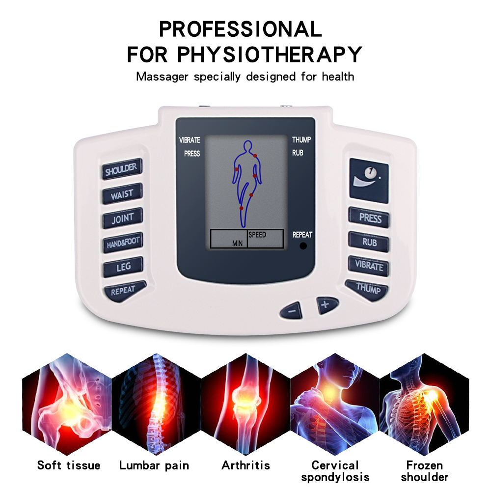 8mode EMS ACUPUNCTURE MASSAGEUR CORPOLAGE ELETRRIC MUSCLE Stimulator Physiothérapie Tens Digital Pulse Massage Machine Health Care