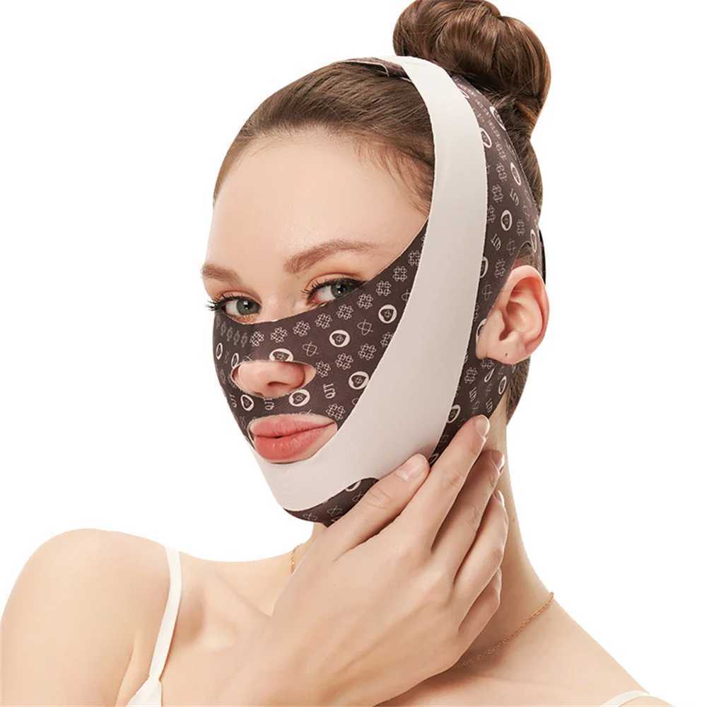 Face Massager Adjustable V Face Bandage Lift Up Belt Reduce Double Chin Face Sculpting Sleeping Mask Facial Skin Care Tool Face Lifting Tapes 240409