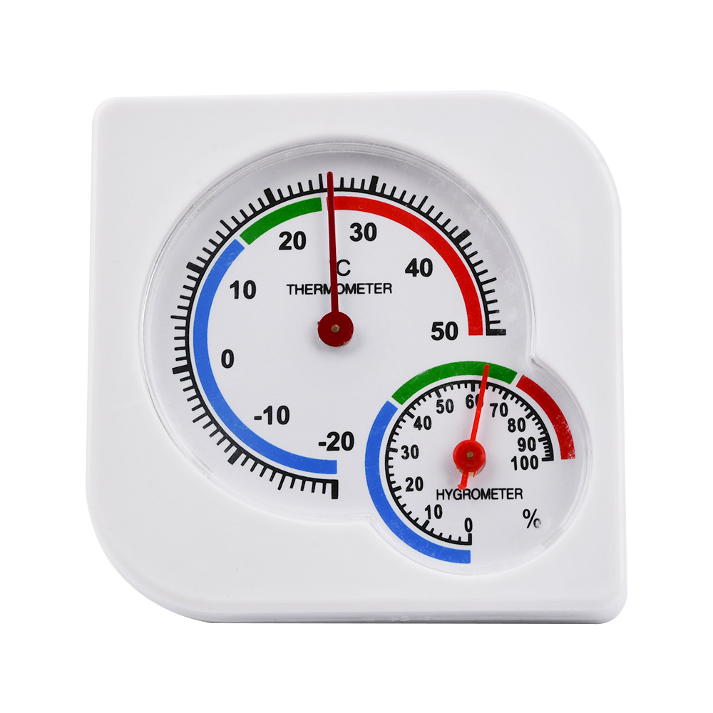 2in1 Mini Digital Pointer Temperature Humidity Meter Analog Thermometer Hygrometer Gauge Fahrenheit Celsius Indoor Outdoor