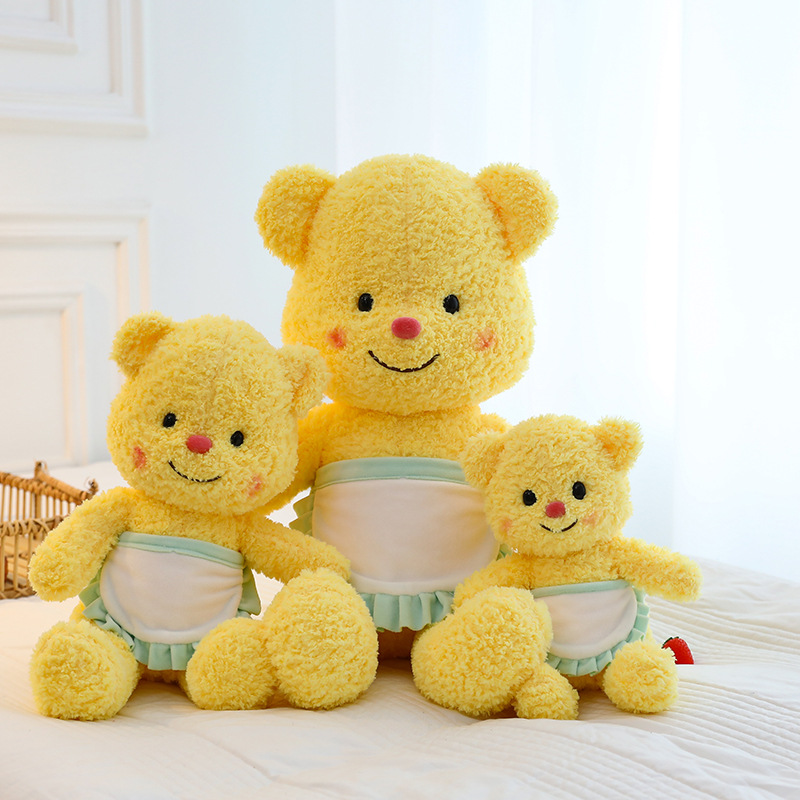 Net Red New Butter Bear Plush Toy Tiktok Cute Toy Thailand Popular Bear Doll for Children and Girls