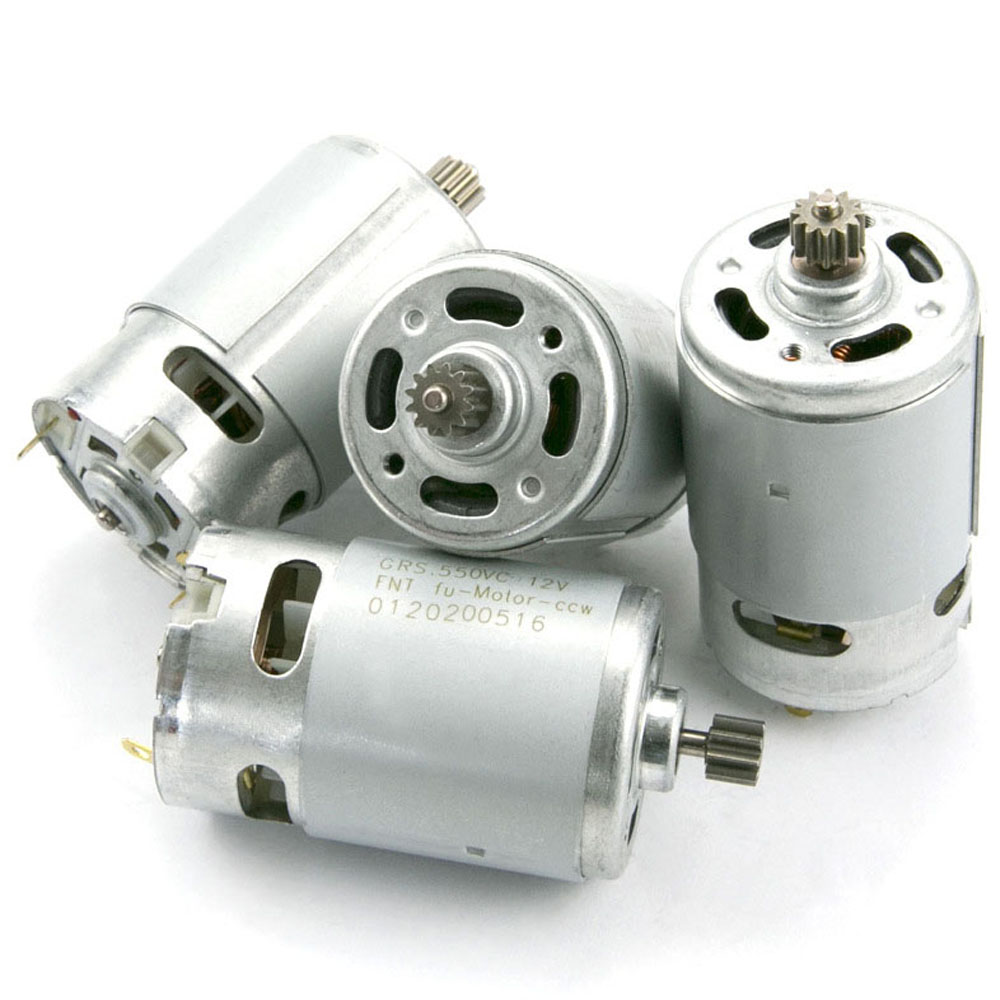 RS550 9/11/12/13/14 Tänder DC Electric Motor 10.8V/12V/14.4V/16.8V/18V/21V/25V skruvmejselborrmotor med växellåda med högt vridmoment