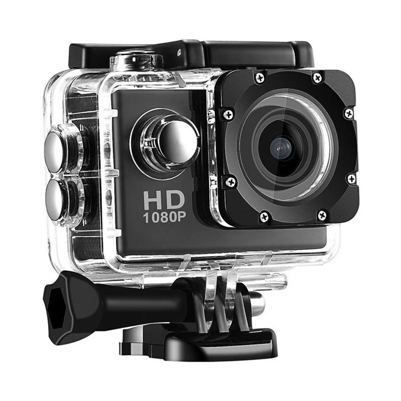 Камеры ev5000 Action Camera 12MP 500W Pixels 2 -дюймовый ЖК -экран водонепроницаемый спортивный кулачок 120 градусов широкоугольной объективой