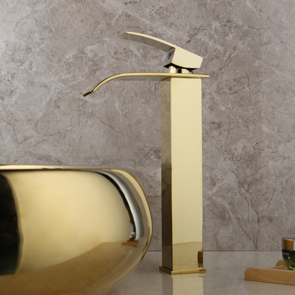 Kemaidi Basin Faucet Water Water Bathroom Faucet Solid Gold Faucetsシングルハンドルウォーターシンクタップミキサーバスルームタップ