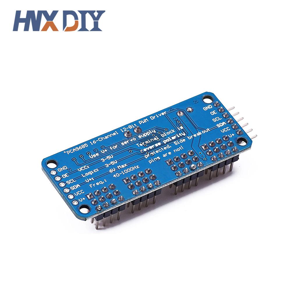 1-5 st PCA9685 16 Channel 12-bitars PWM Servomotordrivrutin I2C-modulrobot