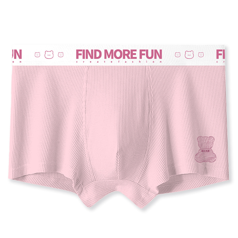 Exiliens Pink Bear Boxer män underkläder Calzoncillos glider hombre män boxare cuecas masculinas boxershorts man trosor l3xl 1117