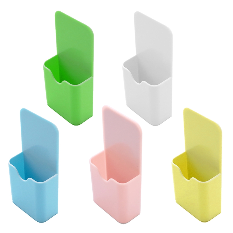 A0KE Plastic Magnetic Pen Holder Erase Marker Storage Box Pencil Cup for Home Office Classroom Whiteboard Fridge Refrigerator