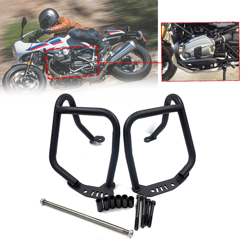 2022 Nouvelle moto Highway Engine Guard Crash Bar Bumper Scunt Cage Cage Frame Protecteur pour BMW R Nine T Ninet R9t Pure 2014-2021