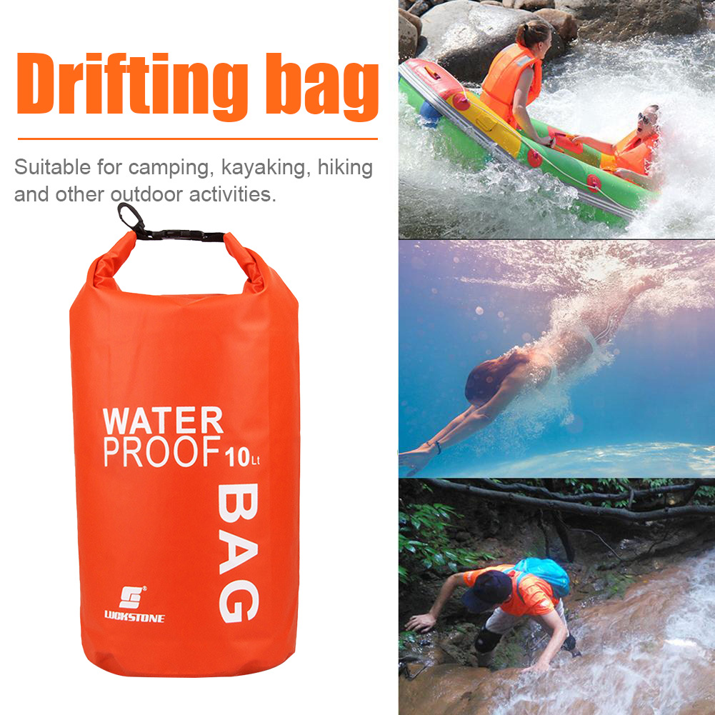 2/3/5/10L Vattentät vattenbeständig torr påse Sack Storage Pack Pouch Swimming Outdoor Kajakpaddling Canoing River Trekking Boating