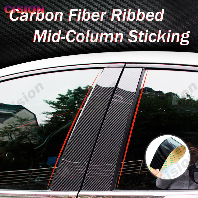 Bilfönsterdörr Column Center B C Pillars Post Cover Trim för BMW X6 X6M F16 F86 2015-2019 Glossy Black Mirror Effect PC Sticker