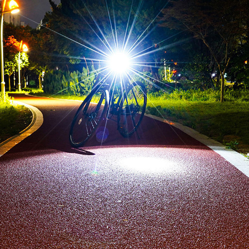 Bicycle Lights Alluminio Luci del casco legale Luci di avvertimento notturno Bike Mountain Feeli LED Luci di coda in bicicletta